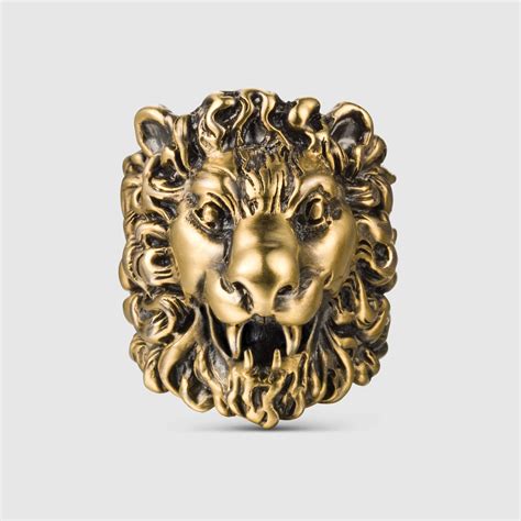 lion necklace gucci|gucci lion ring.